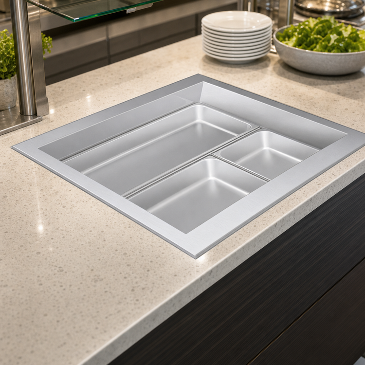 Product image #3 for Hatco HCWBIX-5DA Drop-In Mechanically Cooled Hot/Cold Food Well, 5 Full-Size Pan Capacity