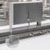 Thumbnail image #3 for Choice 17-Inch Single Stainless Steel Speed Rail Locking Cover
