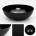 Thumbnail image #4 for Cambro Camwear 18-Inch Round Ribbed Polycarbonate Bowl, 20.2 Qt., Black
