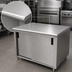 Thumbnail image #3 for Advance Tabco Enclosed Cabinet Base Work Table with Sliding Doors, 120