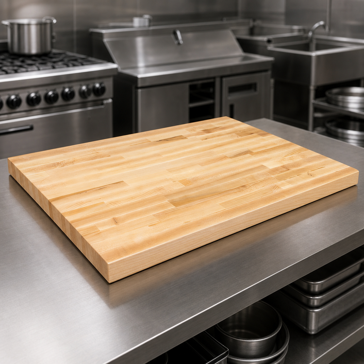 Product image #3 for John Boos Boos Block 36 Inch x 36 Inch Northern Hard Rock Maple Kitchen Countertop, Blended Edge Grain, Oil Finish