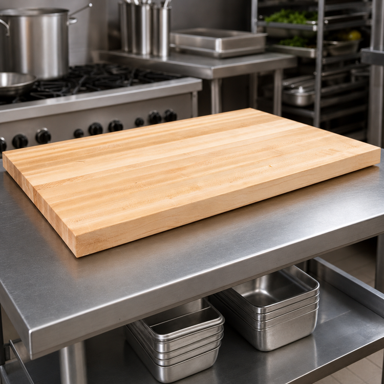 Product image #3 for John Boos Boos Block Kitchen Countertop, 36 x 32 x 1-1/2 Inches, Edge Grain Northern Hard Rock Maple, Oil Finish