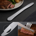 Thumbnail image #3 for Crestware Belinda 9-Inch Serrated Dinner Knife, Heavy Weight 18/0 Stainless Steel