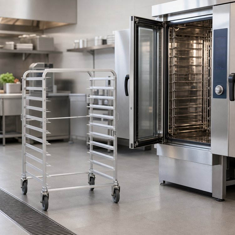 Product image #3 for RATIONAL Mobile Oven Rack for 10-Full Size Pro/Classic Rack Ovens, 10-Pan Capacity