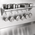 Thumbnail image #3 for John Boos Stallion 96-Inch Stainless Steel Wall Shelf With Pot Rack