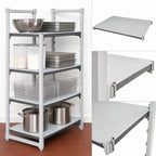Thumbnail image #3 for Cambro Camshelving® Elements EXSK2142S4480 4-Shelf Solid Universal Shelf Kit, 21 x 42 Inches, Speckled Gray