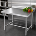 Thumbnail image #3 for Stainless Steel Open Base Work Table with 2-Inch Rear Up-Turn, 30 x 24 x 38 Inches