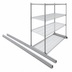 Thumbnail image #3 for Eagle Floor-Trak Single-Deep 19 Ft Floor Track Kit for Wire Shelving