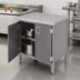 Thumbnail image #3 for John Boos Enclosed Base Stainless Steel Work Table with Hinged Doors, 48 x 24 Inches