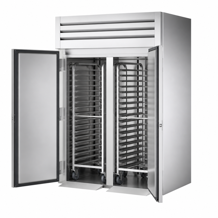 Product image #3 for True Spec Series Roll-In Two-Section Reach-In Freezer with Stainless Steel Doors