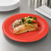 Thumbnail image #4 for Sierrus 10-1/2-Inch Round Wide Rim Melamine Dinner Plate, Red