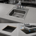 Thumbnail image #3 for Advance Tabco Special Value Series Drop-In Bar Hand Sink with Faucet and Basket Drain, 20-Gauge 304 Stainless Steel