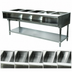 Thumbnail image #3 for Advance Tabco Triumph Supreme 5-Well Natural Gas Water Bath Hot Food Table with Cutting Board and Undershelf