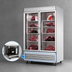 Thumbnail image #3 for Everest Refrigeration EDA2 Two-Section Dry Aging & Thawing Cabinet, 50.0 Cu. Ft., Glass Doors, Bottom Mount