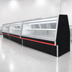 Thumbnail image #3 for Howard-McCray 34E Double Duty Endless Design Remote Deli Meat & Cheese Service Case, 124-1/2 In., Black Exterior, White Interior, LED Lighting