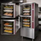 Thumbnail image #3 for Crown ECX-2-24 Two Compartment Electric Convection Steamer, 6 Full-Size Pan Capacity