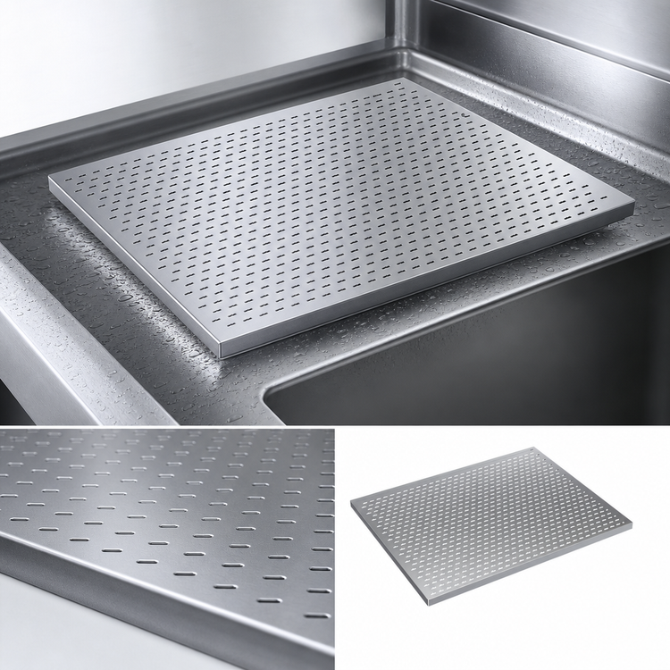 Product image #3 for Krowne Royal Series 24 x 30 Inch Perforated Stainless Steel Drainboard Insert