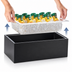 Thumbnail image #3 for Cal-Mil Black Melamine Ice Housing with Removable Polycarbonate Pan, 12 x 20 x 7 Inches