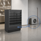 Thumbnail image #3 for Structural Concepts Fusion® MD472R Reach-In Refrigerated Self-Service Case, Remote DX, 4 Shelves, LED Lighting, Stainless Steel