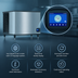 Thumbnail image #3 for Manitowoc Indigo NXT iT0500W Water-Cooled Regular Cube Ice Maker, 500 lb/Day