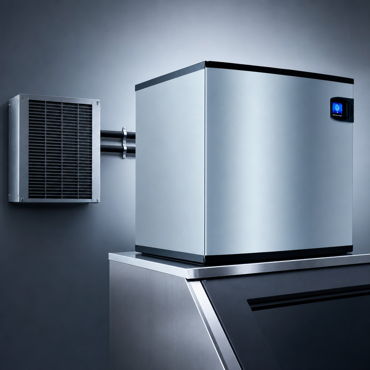 Product image #3 for Manitowoc QuietQube IDF2100C Remote Air-Cooled Dice Cube Ice Machine Head, 1,800 lb/Day