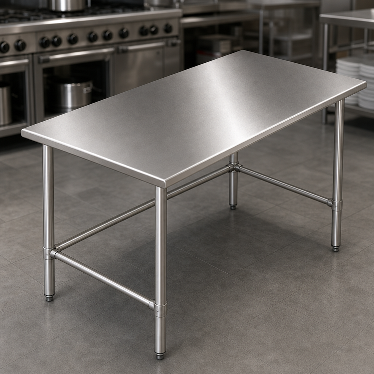 Product image #3 for Sapphire Manufacturing 72-Inch x 24-Inch 18-Gauge 400 Series Stainless Steel Work Table