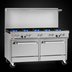 Thumbnail image #3 for Southbend Ultimate 60-Inch Gas Restaurant Range with 6 Burners, 24-Inch Charbroiler, Convection Oven, and Cabinet Base