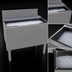 Thumbnail image #3 for Glastender Extra Deep Underbar Ice Bin with Sliding Stainless Steel Cover, 36-Inch Wide, 139 lb. Capacity