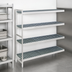 Thumbnail image #3 for Fermostock 4-Tier Polymer Shelving Expansion Kit, 68W x 14D x 71H, Add-On Unit