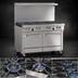 Thumbnail image #3 for Southbend Ultimate 48-Inch Gas Restaurant Range with 8 Star/Sauté Burners, Standard Oven and Cabinet Base