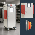 Thumbnail image #3 for Metro C5 Transport Armour C5T9-ASB Full-Height Mobile Heated Holding Cabinet, Solid Door, 16 Sheet Pan / 32 Hotel Pan Capacity