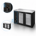 Thumbnail image #3 for True 52-Inch Two-Section Back Bar Cooler with Glass Doors and Stainless Steel Top