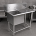 Thumbnail image #3 for John Boos Pro-Bowl 1-Compartment Sink with Right Drainboard, 30