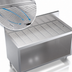 Thumbnail image #3 for Krowne Royal Series 48-Inch Freestanding Stainless Steel Underbar Drainboard with Open Cabinet Base