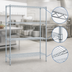 Thumbnail image #3 for EAGLEbrite 36 Inch x 18 Inch x 74 Inch 4-Tier Wire Shelving Starter Unit, Zinc Finish