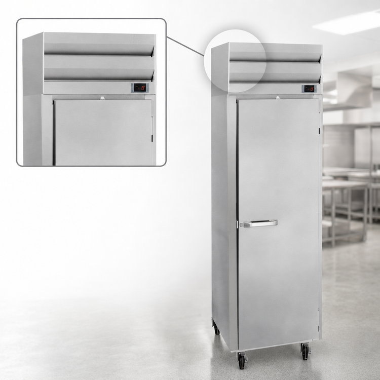 Product image #4 for Howard-McCray SF Series 22 Cu. Ft. Single-Section Reach-In Freezer with Solid Door, Stainless Steel Exterior, Top-Mount Compressor, 115V