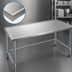 Thumbnail image #3 for Eagle Spec-Master Marine Series Stainless Steel Work Table, 72 x 48 Inches, Open Galvanized Base