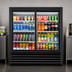 Thumbnail image #3 for True 2-Section Glass Door Merchandiser Cooler with Sliding Low-E Doors