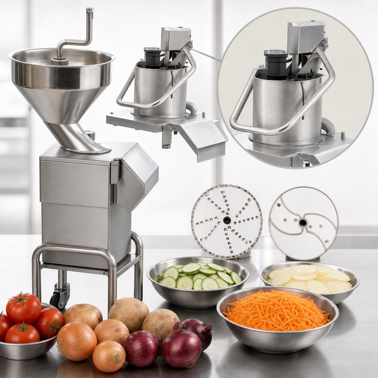 Product image #3 for Robot Coupe CL55E2FEEDHEADS Commercial Vegetable Prep Machine with Automatic & Pusher Feed Heads, 2-1/2 HP, 120V