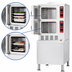 Thumbnail image #4 for Vulcan C24DA10 10-Pan Two-Compartment Direct Steam Convection Steamer on Cabinet Base