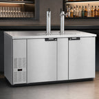 Thumbnail image #3 for Hoshizaki DD69-S Direct-Draw Draft Beer Cooler, 3 Half-Keg Capacity, 2 Stainless Steel Towers, 3 Faucets, 69.5" Wide