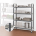 Thumbnail image #3 for Camshelving Elements XTRA 4-Tier Stationary Add-On Shelving Unit, 24W x 60L x 64H, Vented and Solid Shelves