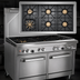 Thumbnail image #3 for Southbend Ultimate 48-Inch Commercial Gas Range with 6 Burners and 2 Space Saver Ovens
