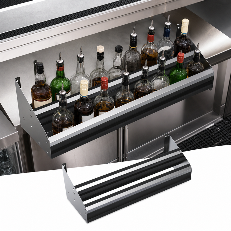 Product image #3 for Krowne Royal Series 78-Inch Double Built-In Stainless Steel Speed Rail
