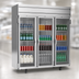 Thumbnail image #3 for Beverage-Air Horizon Series HF3HC-1G Three-Section Glass Door Reach-In Freezer, 69.1 Cu. Ft., Top-Mounted Self-Contained