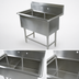 Thumbnail image #3 for John Boos Pro-Bowl Floor Model 2-Compartment Stainless Steel Sink with 14