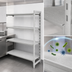 Thumbnail image #4 for Cambro Camshelving Premium 4-Tier Solid Add-On Polymer Shelving Unit, 21 x 30 x 72 Inches, Speckled Gray