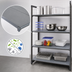 Thumbnail image #3 for Cambro Camshelving Basics Plus 5-Tier Solid Add-On Polymer Shelving Unit, 24 x 54 x 84 Inches, Brushed Graphite