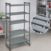Thumbnail image #3 for Cambro Camshelving Basics Plus 5-Tier Vented Stationary Polymer Shelving Starter Unit, 21 x 54 x 72 Inches, Brushed Graphite