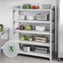 Thumbnail image #4 for Cambro Camshelving Premium Solid Shelf Kit, 24 x 54 Inches, 5-Shelf, Speckled Gray
